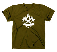 Lade das Bild in den Galerie-Viewer, Styletex23 T-Shirt Herren Zimmerer Handwerk Zunft Logo, oliv, XXL