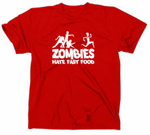 Lade das Bild in den Galerie-Viewer, Styletex23 T-Shirt Herren Zombies Hate Fast Food Fun, Rot, XXL