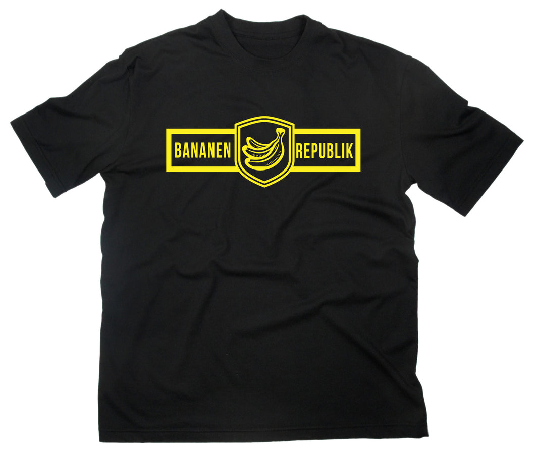 Styletex23 T-Shirt Bananen Republik Banana Republic BRD Fahne Flagge Fun