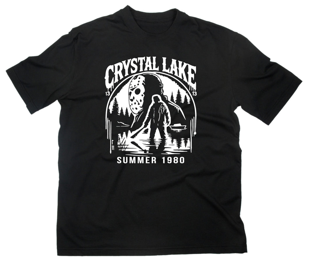 Styletex23 T-Shirt Camp Crystal Lake Jason Summer 1980 Fan T-Shirt Classic Horror