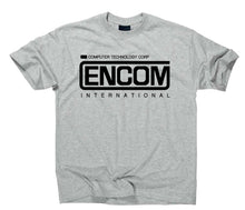 Lade das Bild in den Galerie-Viewer, Styletex23 T-Shirt Enkom International Logo Retro Geek 80s Computer Tron Inspired
