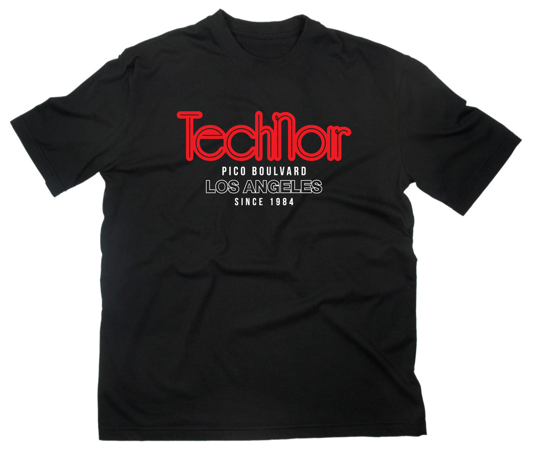 Styletex23 T-Shirt TechNoir Club Pico Boulevard LA Los Angeles Logo 80s 90s Retro Kult