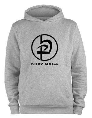 Styletex23 Kapuzenpullover Krav Maga Kampfsport Logo, XXL grau