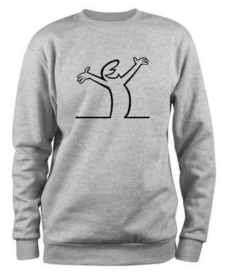 Styletex23 Sweatshirt #1 La Linea Lui Cartoon Fun Kult, XXL grau