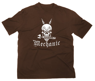 Styletex23 T-Shirt Herren #1 KFZ Mechaniker Schrauber Auto, braun, XXL