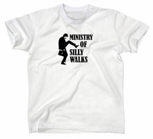 Lade das Bild in den Galerie-Viewer, Styletex23 T-Shirt Herren #1 Monty Python Fun, Silly Walks, Weiss, XXL
