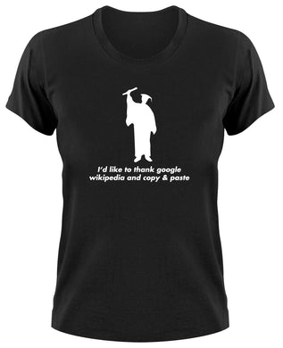 Styletex23 T-Shirt Damen #2 Abschluss Bestanden, Thanks Wikipedia