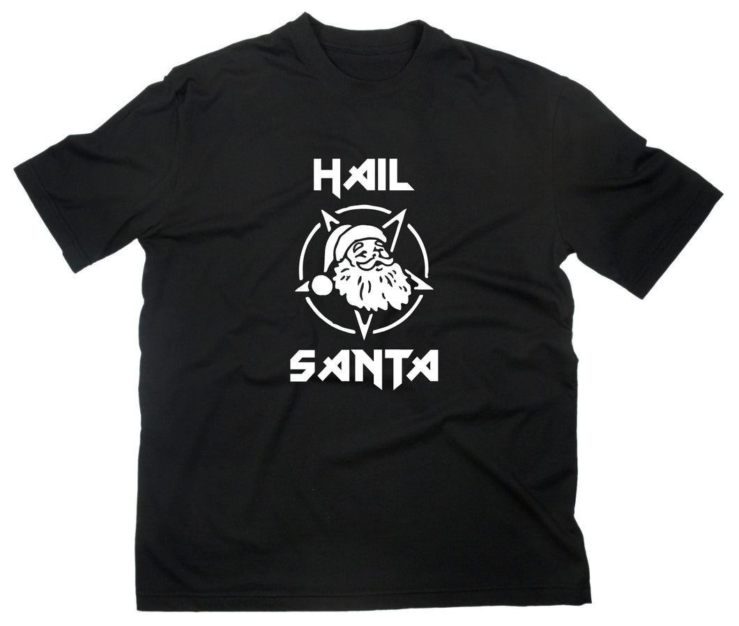 Styletex23 T-Shirt Herren #2 Hail Santa Fun, schwarz, XXL