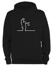 Lade das Bild in den Galerie-Viewer, Styletex23 Kapuzenpullover #2 La Linea Lui Cartoon Fun Kult, schwarz XXL
