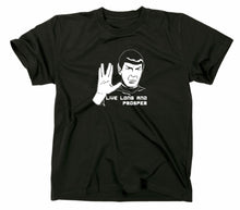 Lade das Bild in den Galerie-Viewer, Styletex23 T-Shirt Herren #2 Mr Spock Star Trek, Leonard Nimoy, schwarz, XXL
