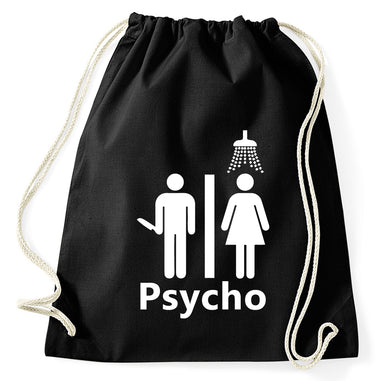 #2 Psycho Fan Turnbeutel Sportbeutel Gym Bag, schwarz