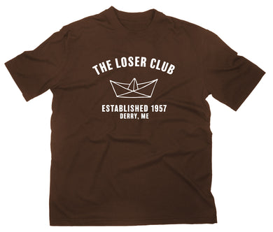 Styletex23 T-Shirt Herren The Loser Club Papierboot Logo, braun, XXL