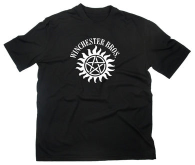 Styletex23 T-Shirt Herren #2 Winchester Bros Brothers Logo Fan, schwarz, XXL