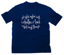 Lade das Bild in den Galerie-Viewer, Styletex23 T-Shirt Herren #3 HP Lovecraft Spruch, navy, XXL
