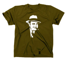 Lade das Bild in den Galerie-Viewer, Styletex23 T-Shirt Herren Al Capone Mafia Kult, oliv, XXL
