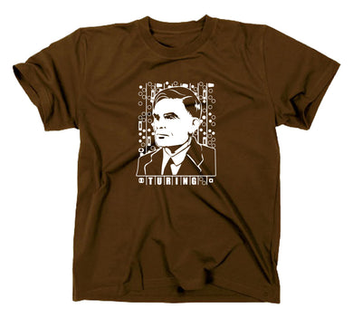 Styletex23 T-Shirt Herren Alan Turing, braun, XXL