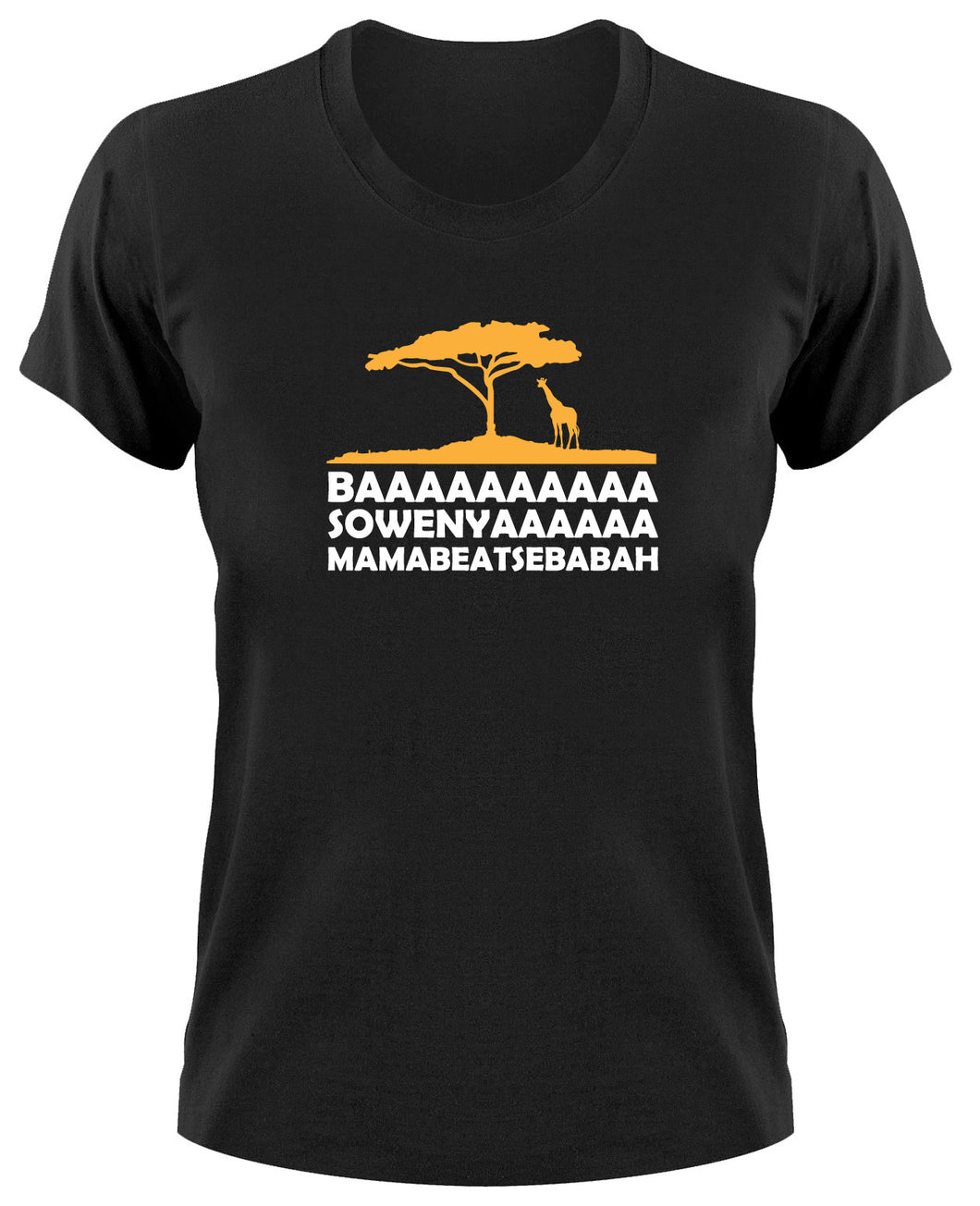 Styletex23 T-Shirt Damen Baaaa Sowenya Mamabeatsebabah Ah Zabenya Fun