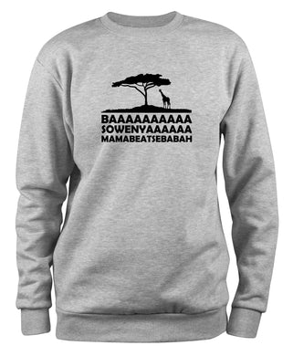 Styletex23 Sweatshirt Baaaa Sowenya Mamabeatsebabah, XXL grau