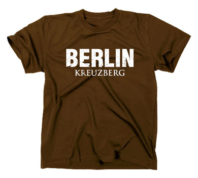 Styletex23 T-Shirt Herren Berlin Kreuzberg, braun, XXL