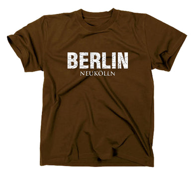 Styletex23 T-Shirt Herren Berlin Neukölln, braun, XXL