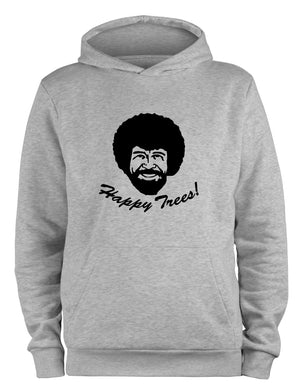 Styletex23 Kapuzenpullover Bob Ross Happy Trees, XXL grau