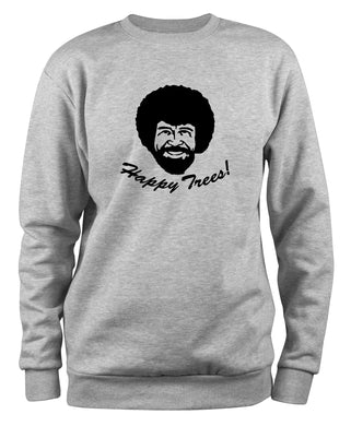 Styletex23 Sweatshirt Bob Ross Happy Trees, XXL grau