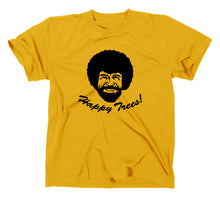 Lade das Bild in den Galerie-Viewer, Styletex23 T-Shirt Herren Bob Ross Happy Trees, gelb, XXL
