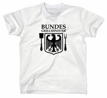 Lade das Bild in den Galerie-Viewer, Styletex23 T-Shirt Herren Bundesgrillminister Grill Fun, weiss, XXL
