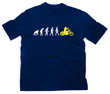 Lade das Bild in den Galerie-Viewer, Styletex23 T-Shirt Herren Chopper Biker Motorrad Evolution of Man Fun, navy, XXL
