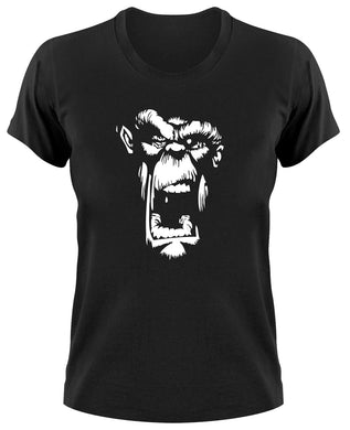 Styletex23 T-Shirt Damen Crazy Gorilla Ape Kult