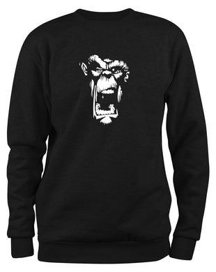 Styletex23 Sweatshirt Crazy Gorilla, schwarz XXL