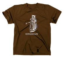 Lade das Bild in den Galerie-Viewer, Styletex23 T-Shirt Herren Dalek Exterminate, braun, XXL
