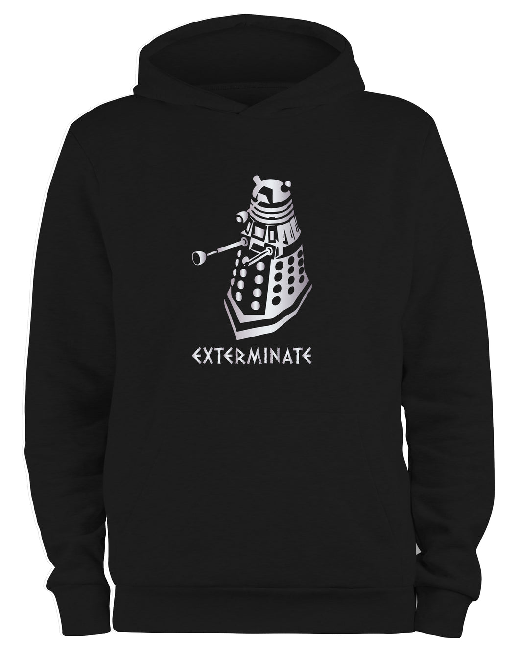 Styletex23 Kapuzenpullover Dalek Exterminate, schwarz XXL