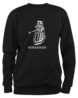 Styletex23 Sweatshirt Dalek Exterminate, schwarz XXL