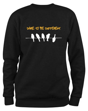 Styletex23 Sweatshirt Dare To Be Different, schwarz XXL