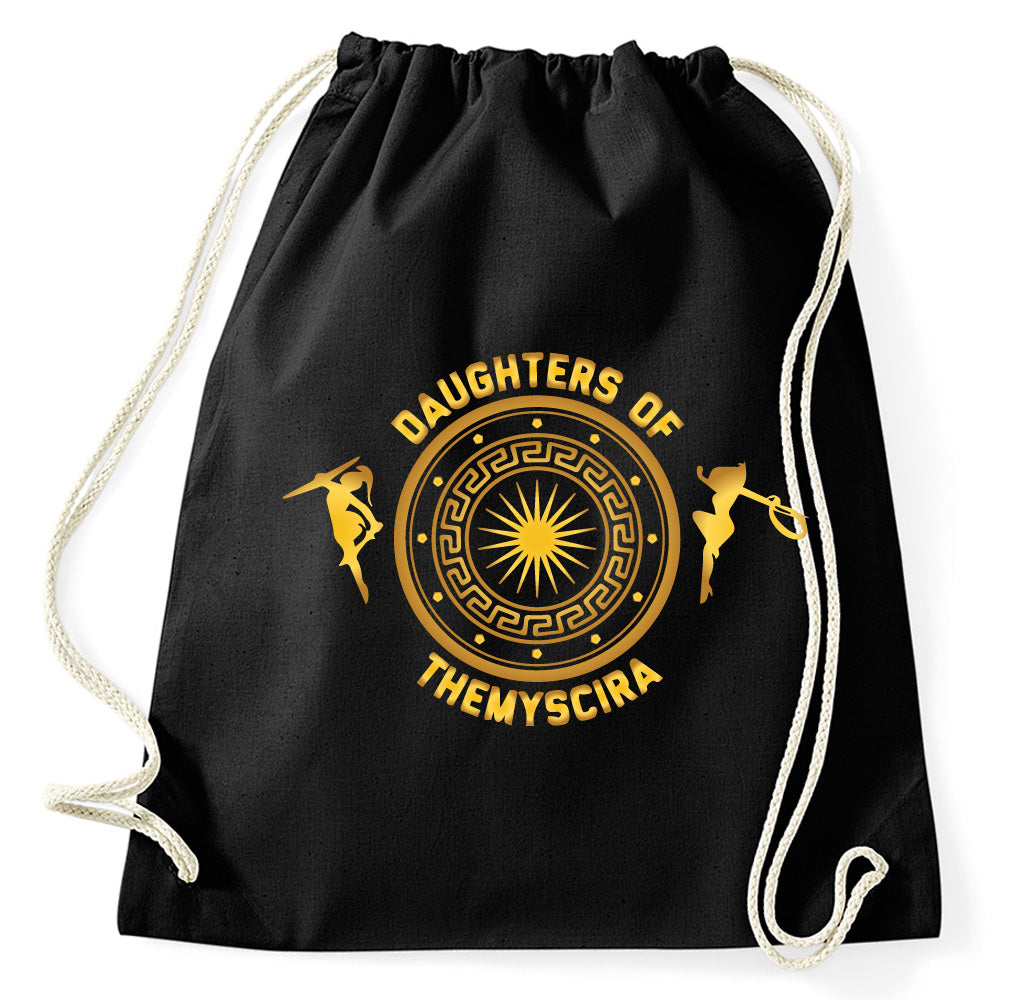 Daughters of Themyscira Fan Logo Turnbeutel, schwarz