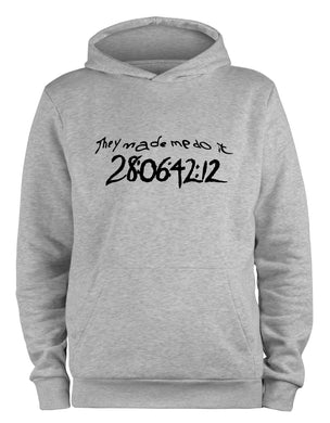 Styletex23 Kapuzenpullover Donnie Darko They Made Me Do It, XXL grau