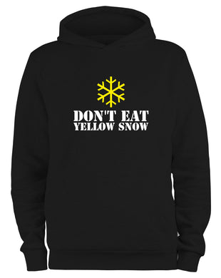 Styletex23 Kapuzenpullover Don't Eat Yellow Snow Fun, schwarz XXL