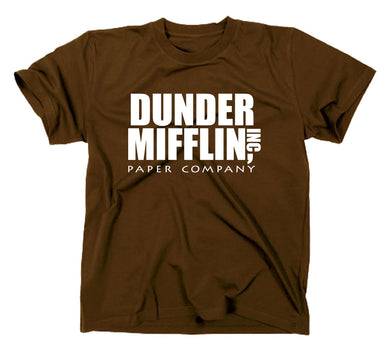 Styletex23 T-Shirt Herren Dunder Mifflin Inc Funshirt Fun, braun, XXL