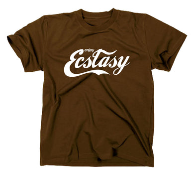 Styletex23 T-Shirt Herren Ecstasy XTC MDMA, braun, XXL