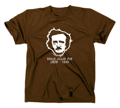 Styletex23 T-Shirt Herren Edgar Allan Poe, braun, XXL