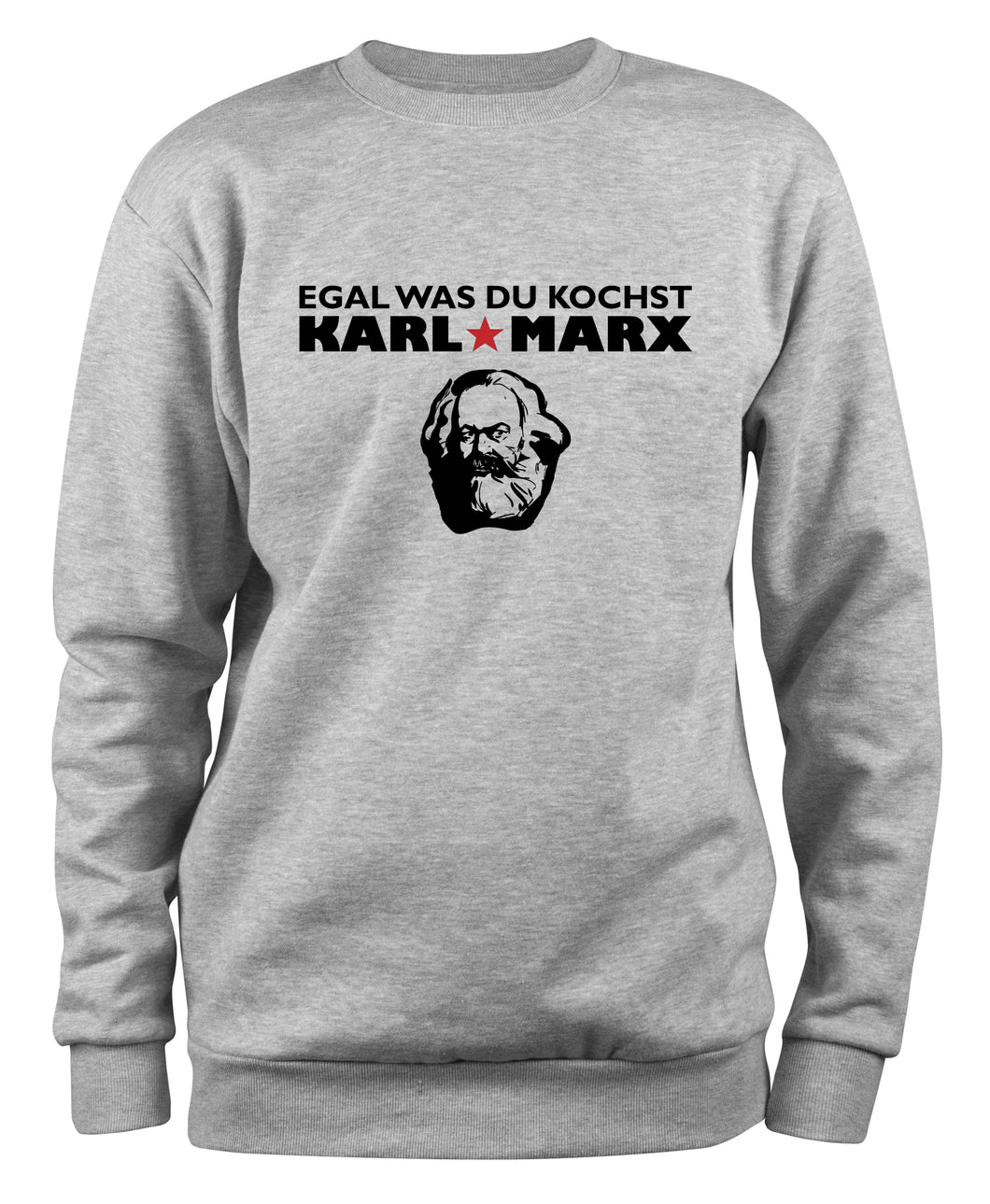 Styletex23 Sweatshirt Egal was du kochst Karl Marx Fun, XXL grau