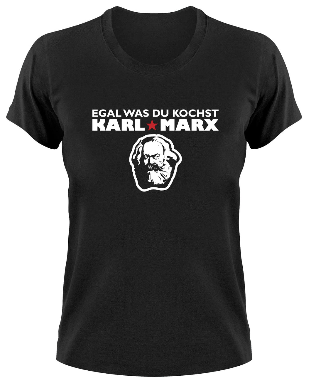 Styletex23 T-Shirt Damen Egal was du kochst Karl Marx Fun