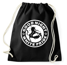 Lade das Bild in den Galerie-Viewer, Styletex23 Turnbeutel Einhorn Unicorn Good Night White Pride Fun, schwarz
