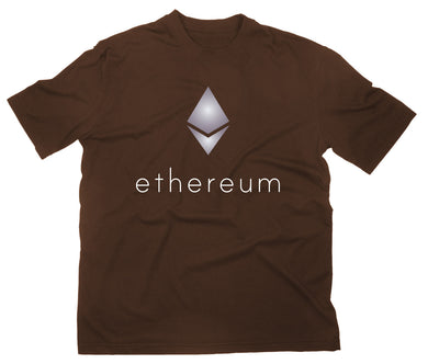 Styletex23 T-Shirt Herren Ethereum Ether Coin Logo, braun, XXL