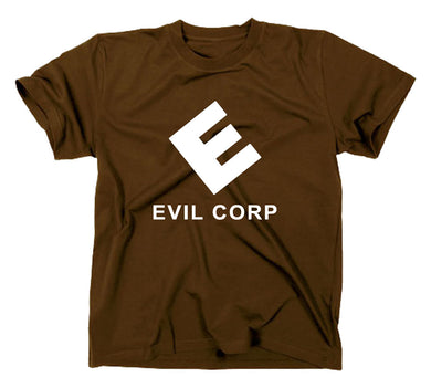 Styletex23 T-Shirt Herren Evil Corp, Corporation , braun, XXL