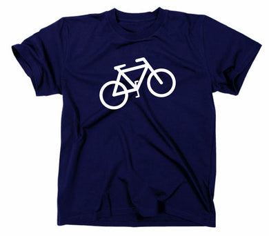 Styletex23 T-Shirt Herren Fahrrad Logo Verkehrszeichen Piktogramm, navy, XXL