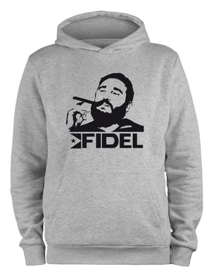 Styletex23 Kapuzenpullover Fidel Castro Kuba, XXL grau