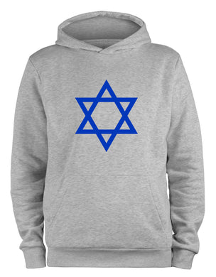 Styletex23 Kapuzenpullover Flag Of Israel Davidstern, XXL grau