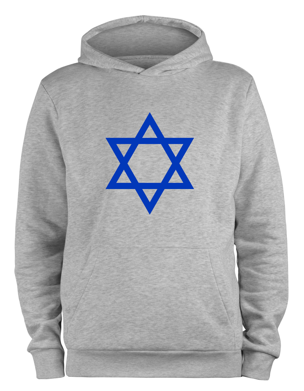 Styletex23 Kapuzenpullover Flag Of Israel Davidstern, XXL grau